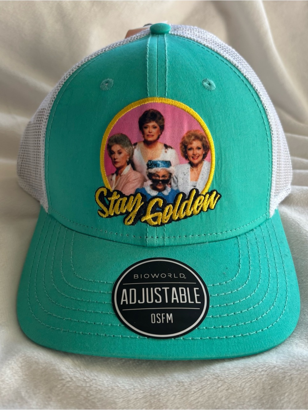 Bioworld Stay Golden Girls Cap Hat Mesh Adjustable Snapback Women Size OSFM NWT